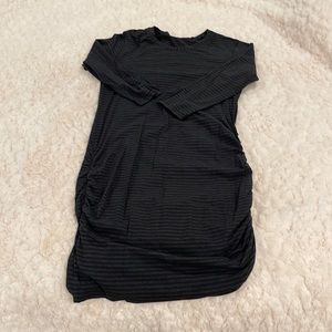 PRICE DROP: Lululemon size 12 striped dress gathered hem.